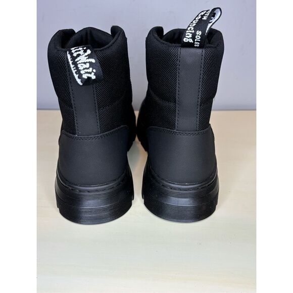 Dr. Martens Women's Combs Tech Poly Moto Boots Black Size 11 - Picture 3 of 8